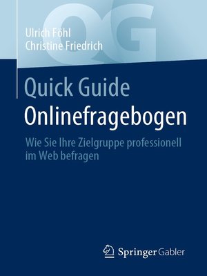 cover image of Quick Guide Onlinefragebogen